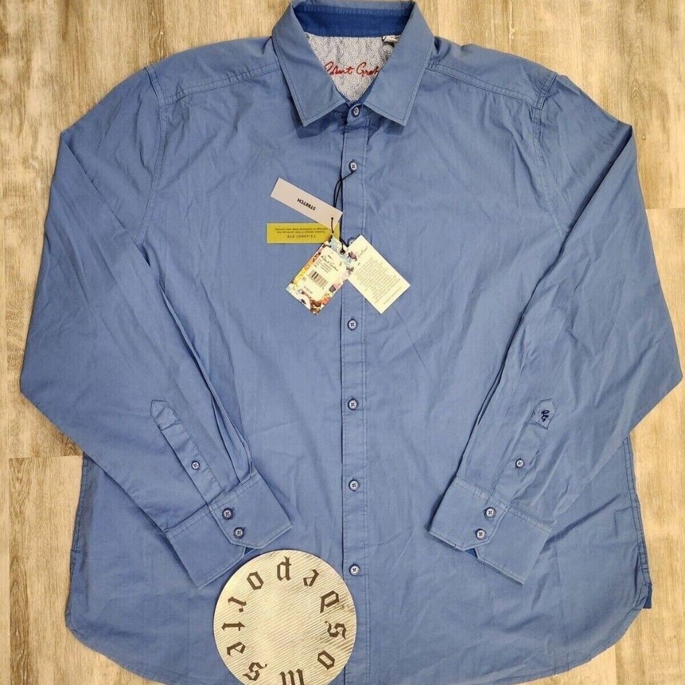 ROBERT GRAHAM Blue Long Sleeve Size 2XL Brand NEW w/ Tags